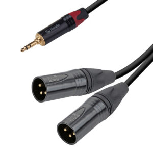 Dual XLR to 3.5mm jack cable